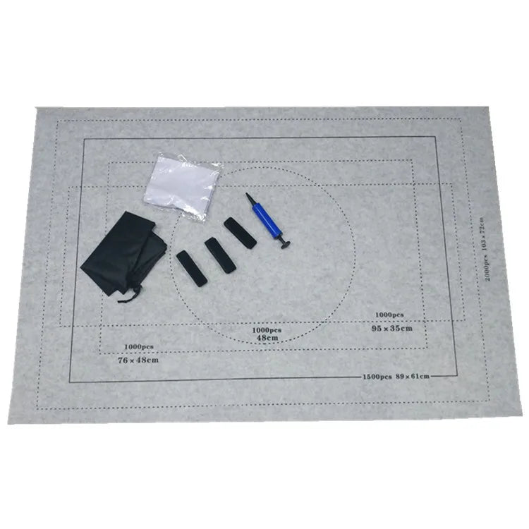 1500-Piece Jigsaw Puzzle Roll-Up Mat for Kids and Adults Washable Home or Office Storage Saver Puzzle Mat