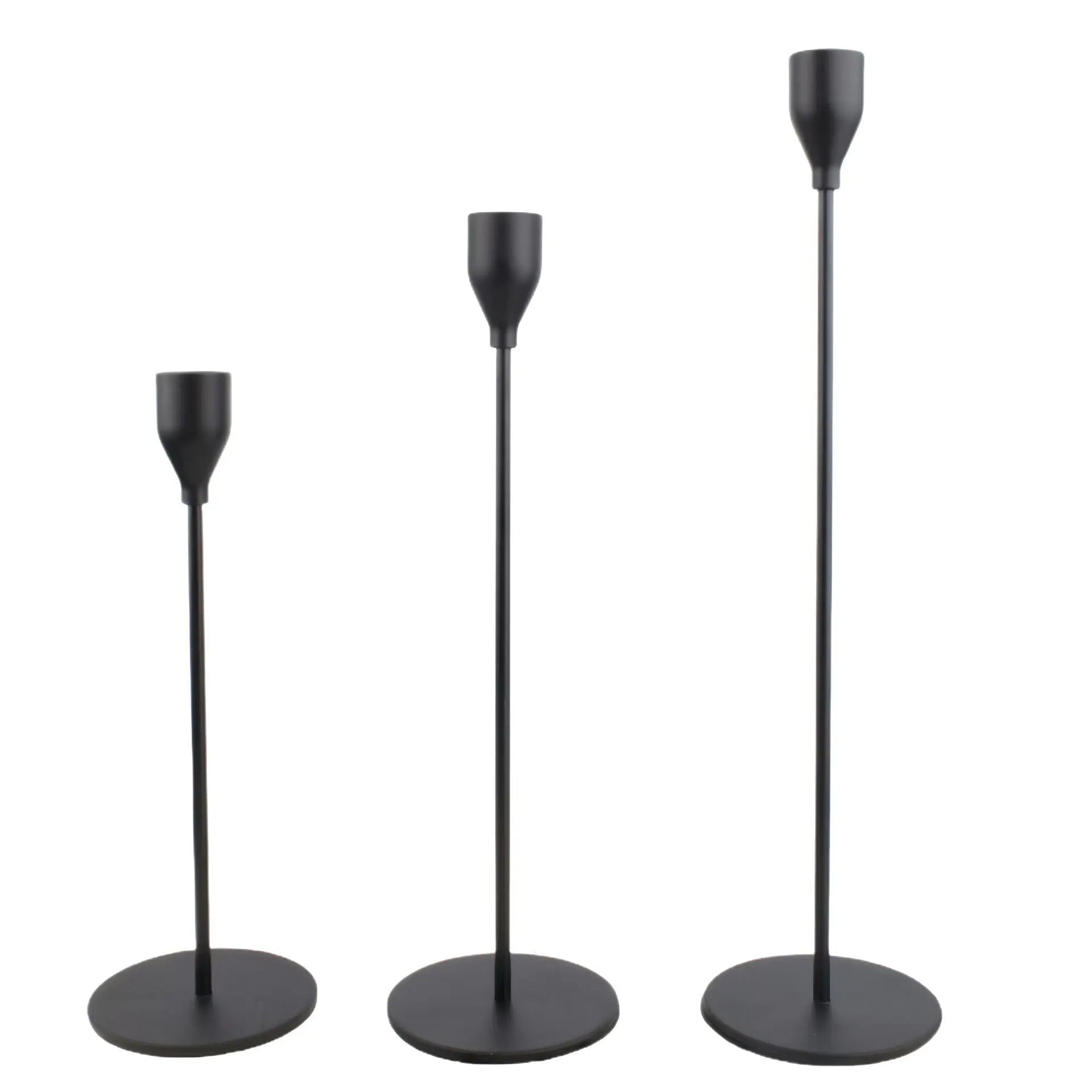 Modern Steel Tealight Candlestick for Romantic Wedding Party Home Decoration