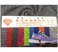 Hot Selling Two-color 100% Polyester Interlock Tricot Breathable Shoe Fabric Pointelle Footwear Material for Girls Bags