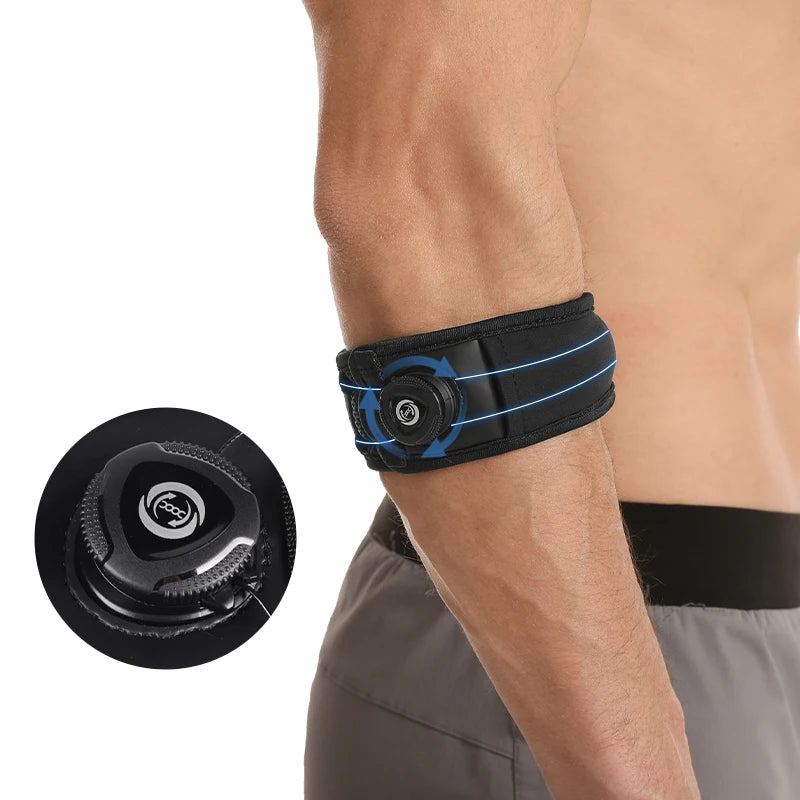 New Design Neoprene Elbow Brace Adjustable Elbow Protector Closure System Tennis Knob Elbow Brace Support