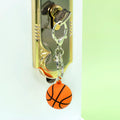 Luxury 3D Sports Keychain Featuring High-quality Basketball and Soccer Perfect Stylish Gift for Fans and Collectors