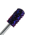 4XC Purple Large Barrel Round Top Carbide Nails Drill Bit Electric Nail File Carbide Nail Drill Bits Wholesale