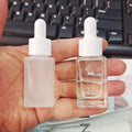 10ml 30ml 1oz Clear Frosted Rectangle Glass Square Essential Oil Dropper Bottle Serum Bottle Glass Packaging for Cosmetics