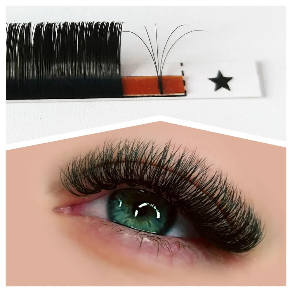Qingdao Professional Mink Lashes Supplies Easy Fanning Eyelash Extension Trays 0.03 0.05 0.07 Custom Packaging