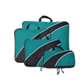 EVERCREDIT 5-Piece Set Compression Packing Cubes Travel Luggage Packing Organizers Fashion Duffle Bag Nylon Zipper for Laundry