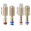 Rotary Burrs 4.0*7.0mm Smooth Top Barrel Safety E File Wholesale Russian Cuticle Manicure Nail Drill Bits Diamond High Quality