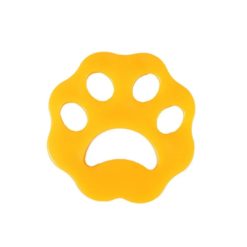 Silicone Double-sided Reusable Pet Hair Remover Washable Cat Claw Pattern Flower Shape Car Dust Remover