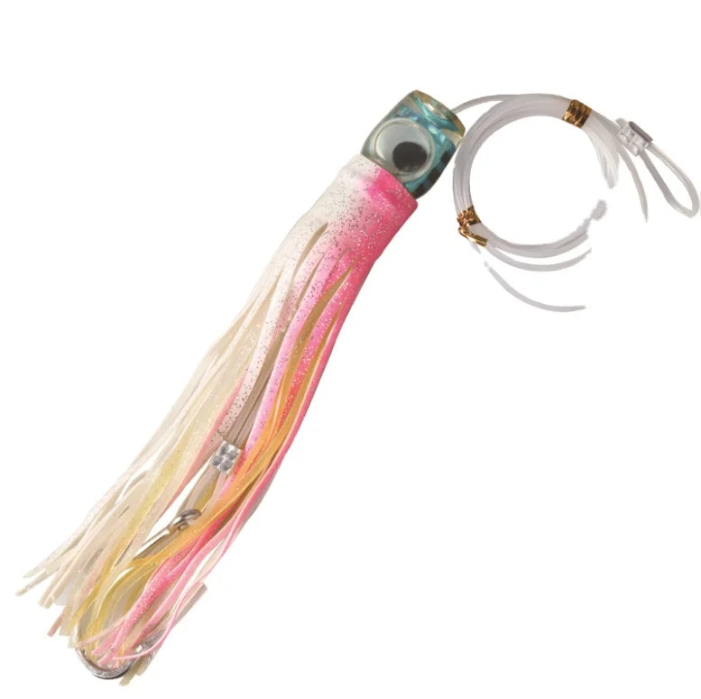 Trolling Skirt Tuna Lures Set of Fishing Saltwater Lures for Mahi Marlin With Rigged Hooks Big Game Fishing Lures