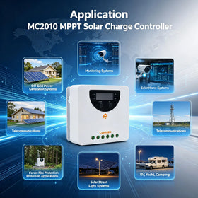 Lumiax 20A 12V/24V Off-Grid MPPT Solar Charge Controller >99.9% Efficiency 260W/520W Max PV Power 100V Common