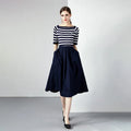 Women's Elegant Bohemian-Style Chiffon Dress Ruched Natural Waist Long Sleeves Pleated Winter Autumn