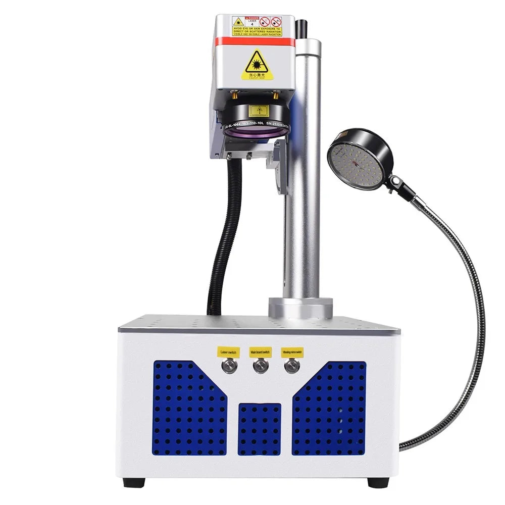 EU Stock Scotle Mini Compact Portable Desktop Raycus QS 30W Fiber Laser Marking Machine Engraver Marker for Metal Mark