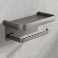 Good Quality Best Seller Simple Wall Mounted Self Adhesive No Drilling Cleaning Toilet Roll  Paper Holder With Phone Shelf