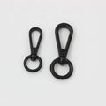 Nolvo World Dark Black 2 Size 11mm 13mm Small Size Round Head Dog Buckle Snap Hook Key Chain Bag Accessories
