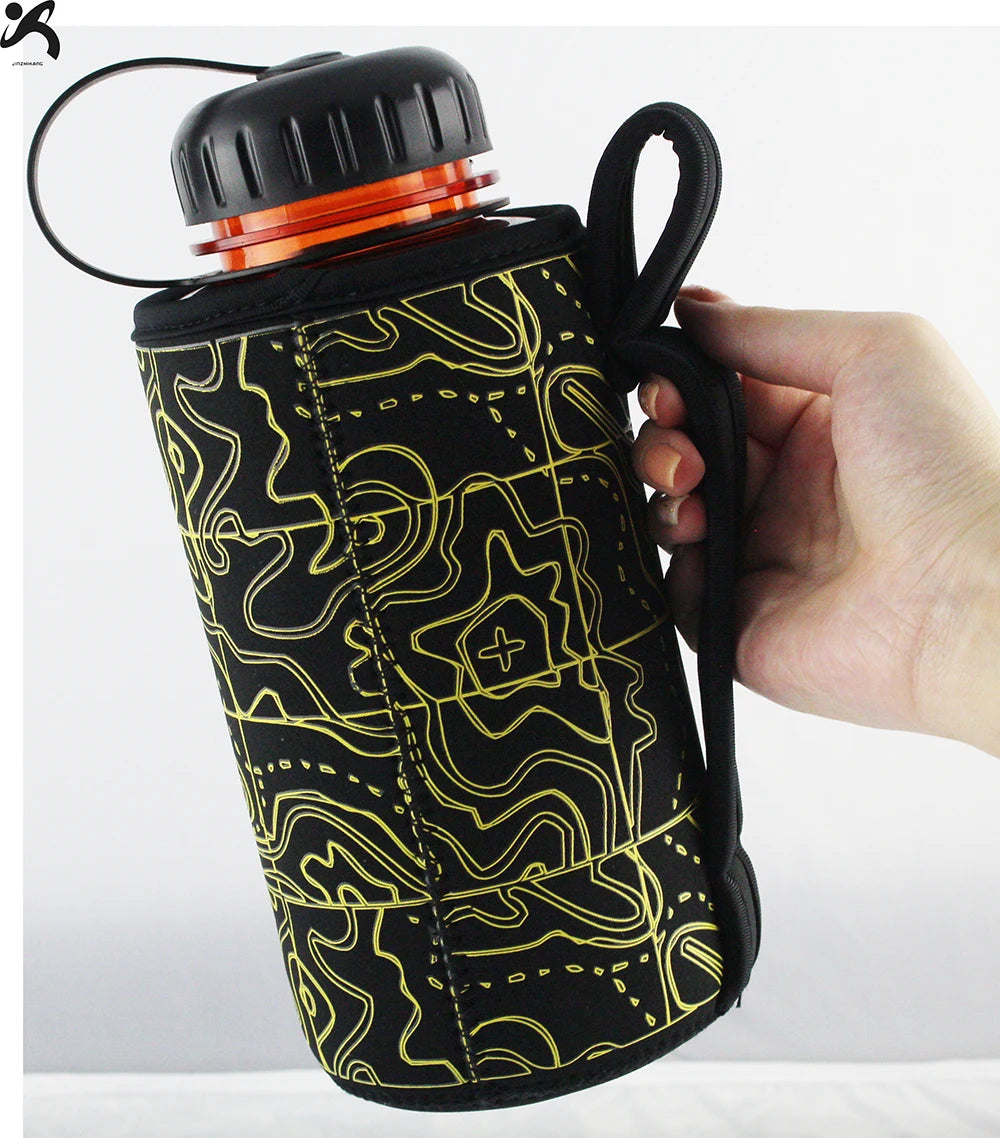 32oz Neoprene Water Bottle Cooler Sleeve Insulator 32oz Bottle Cover Holder Carrier with Handle