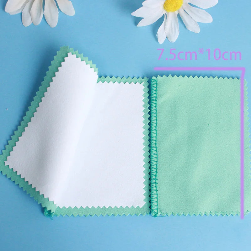 Manufacturer Spot Four Layer Lock Cloth Wipe Silver Cloth  Small Page-turning Gold and Silver Jewelry Maintenance  Polishing