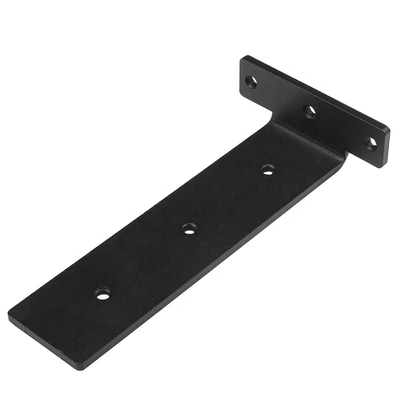 Heavy Duty Industrial Shelf Brace Black Metal Wall Mount Bracket for Shelves Side Mount Wood Shelf Bracket