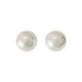 Classic Style 12mm Sterling Silver White Ball Shape Imitation Pearl Stud Earrings Engagement Anniversary Wedding/Party Gift for
