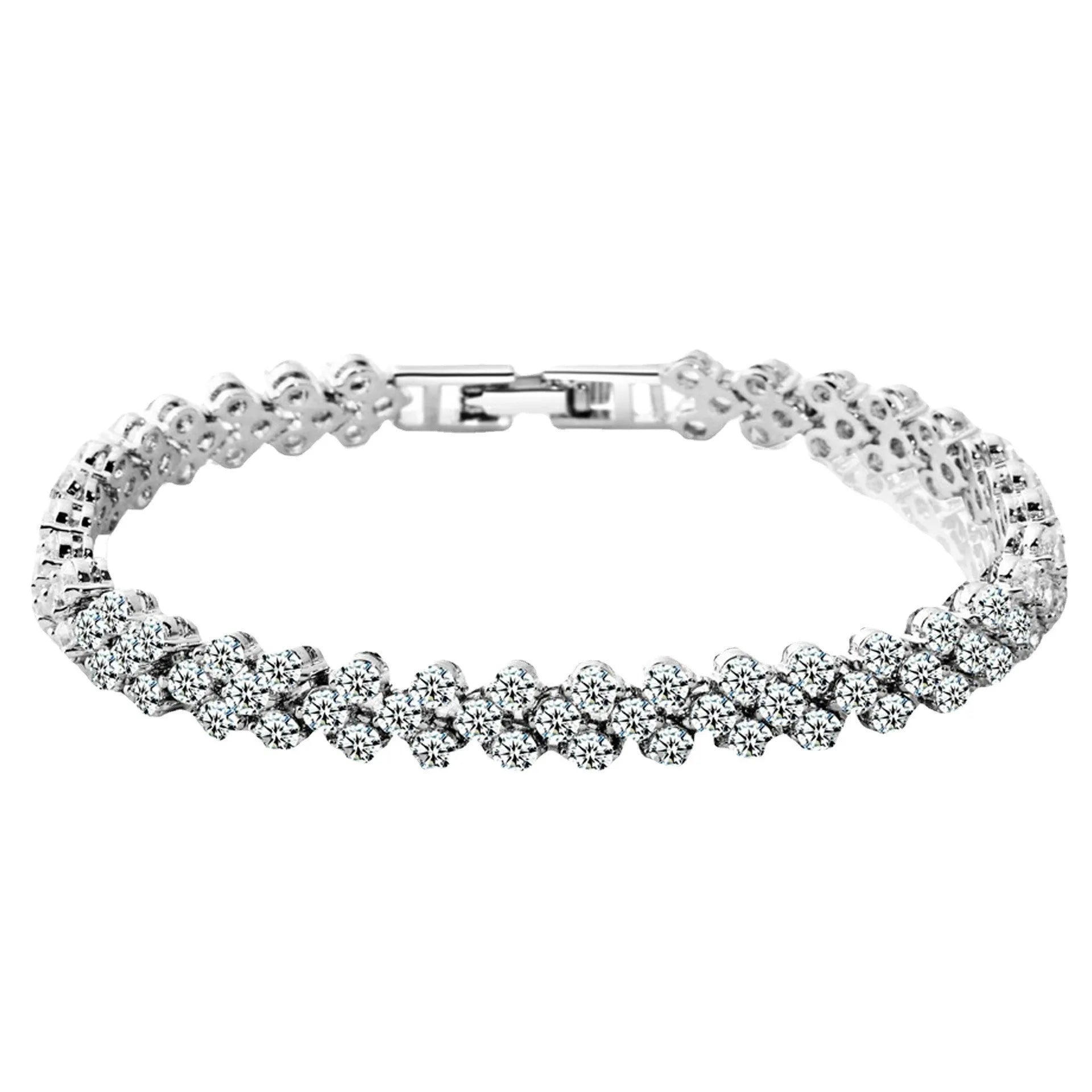 Roman Style Woman Bracelet Wristband Crystal Bracelets Jewelry Accessories Fantastic Wristlet Trinket Jewelry Pulseras