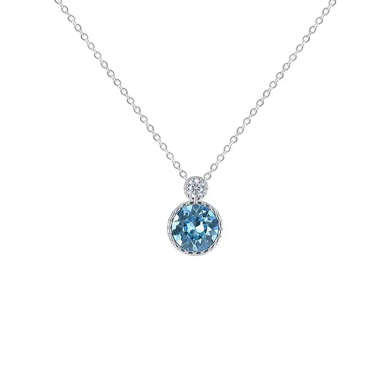 Fashion Women's Jewelry Wholesale 925 Sterling Silver PVD Plated Pendant Rose Quartz Crystal Link Chain Trendy Necklaces