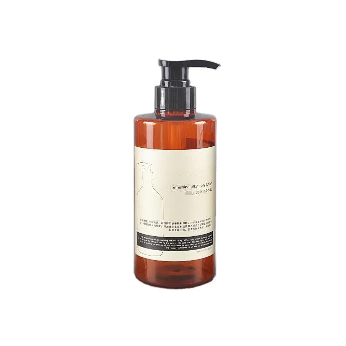 Good Quality Factory Directly 500ml Brown Shampoo Bottle with Pump Amber Conditioner Plastic Brown Pump Bot  Spray Bottletle
