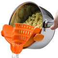2025 Hot Sale Kitchen Strain Silicone Strainer Clip on Silicone Colander Fits All Pots and Bowls