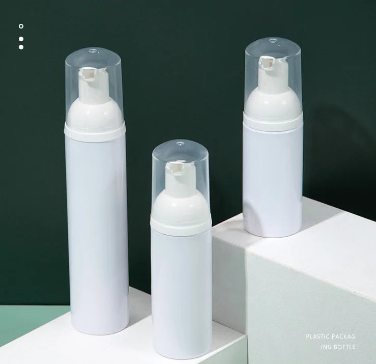 Hot Sale Cosmetic Vacuum Airless Pump Bottle White Skin Care Packaging Plastic Samples Acrylic PUMP Sprayer Beauty Packaging