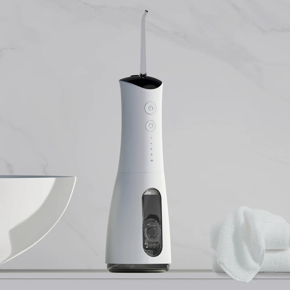Good Selling IPX7 Portable Cordless Oral Irrigator 300ml Rechargeable Oral Shower Irrigator 140psi Water Flosser Teeth Cleaning