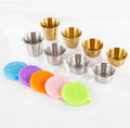 Wholesale SS304 Eco-Friendly Condiment Ketchup Individual Dipping Dish 1.5oz Sauce Cups