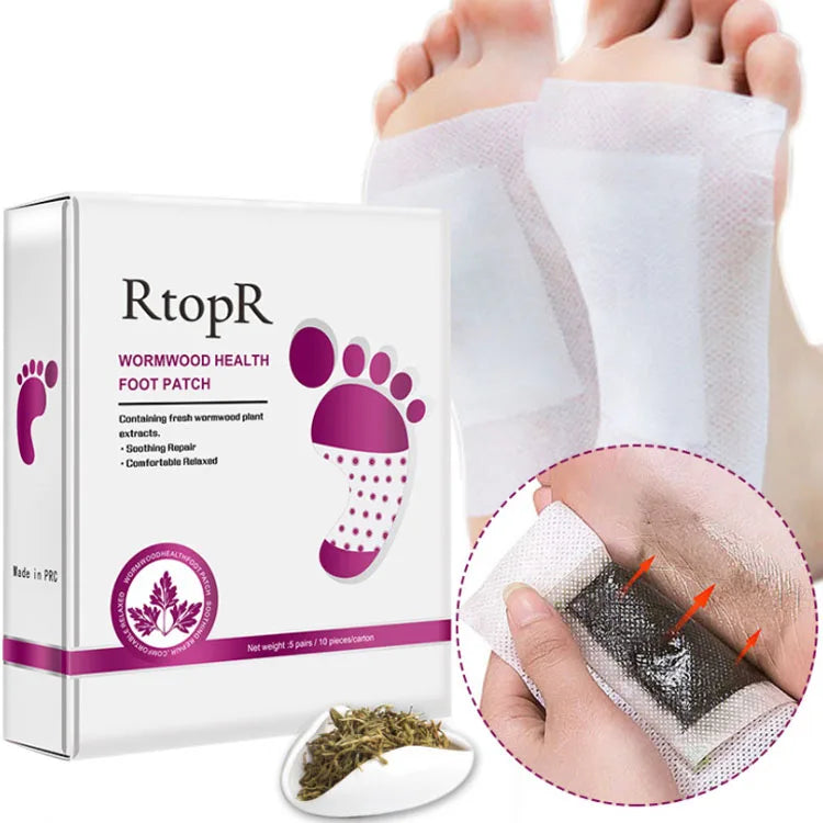 Effective Improve Sleep Quality Organic Detox Beauty Slimming RtopR Wormwood Health Body Detox Foot Patch