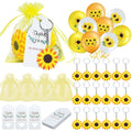 Damai Sunflower Party Favors Cutie Ornament Keychains Pendants Hanging Return Gifts for Birthday Bridal Wedding Baby Shower