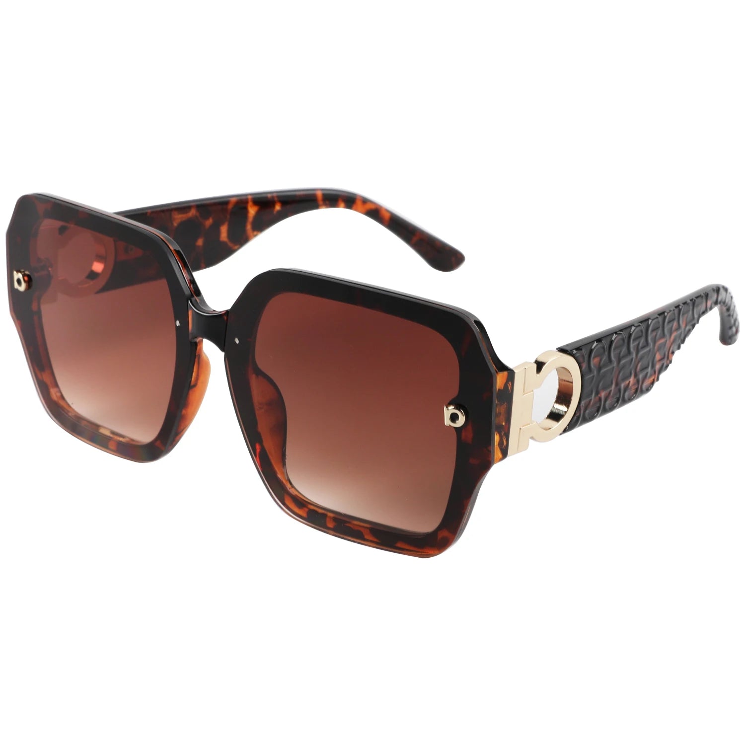 Polygon Wide-leg Unisex Sunglasses UV400 Protection Fashion Sunglasses KROKODIL 131 D44 Cross-border Wholesale