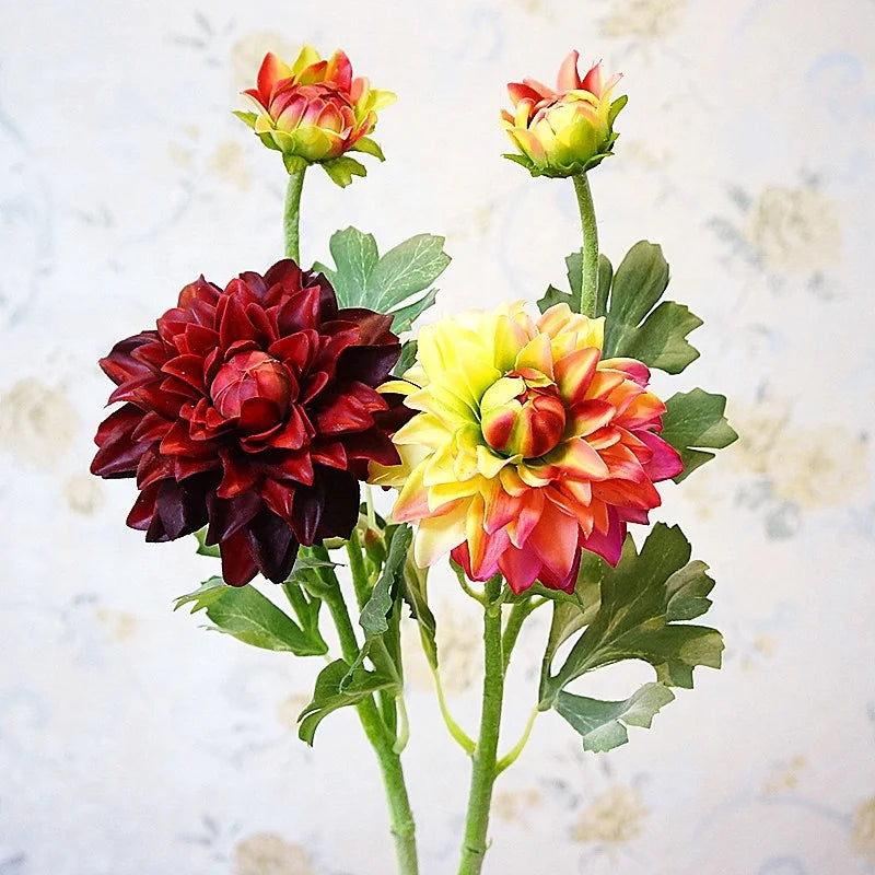 W06235 Cheap 2 Heads 56cm Long Wedding Arrangement Real Touch Artificial Peony Flower for Decoration