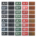 Custom Glow Soft 3D PVC Blood Type Patch Blood Group a B AB O POS Positive NEG Negative Luminous Rubber Patch