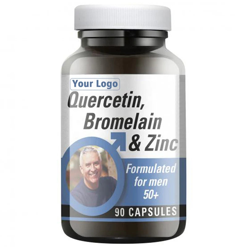 Private Label Quercetin 1000Mg 100mg Zinc Organic Vegetarian Capsules With Bromelain