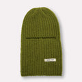 Custom Ribbed Knit Winter One 1 Hole Balaclava Ski Mask With Logo