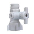 Plastic Quick Fitting Pipeline Connector RO Filter Part 1/2'' Screw Thread 1/4' OD Tube Three Way Water Feed Adapter Ball Valve