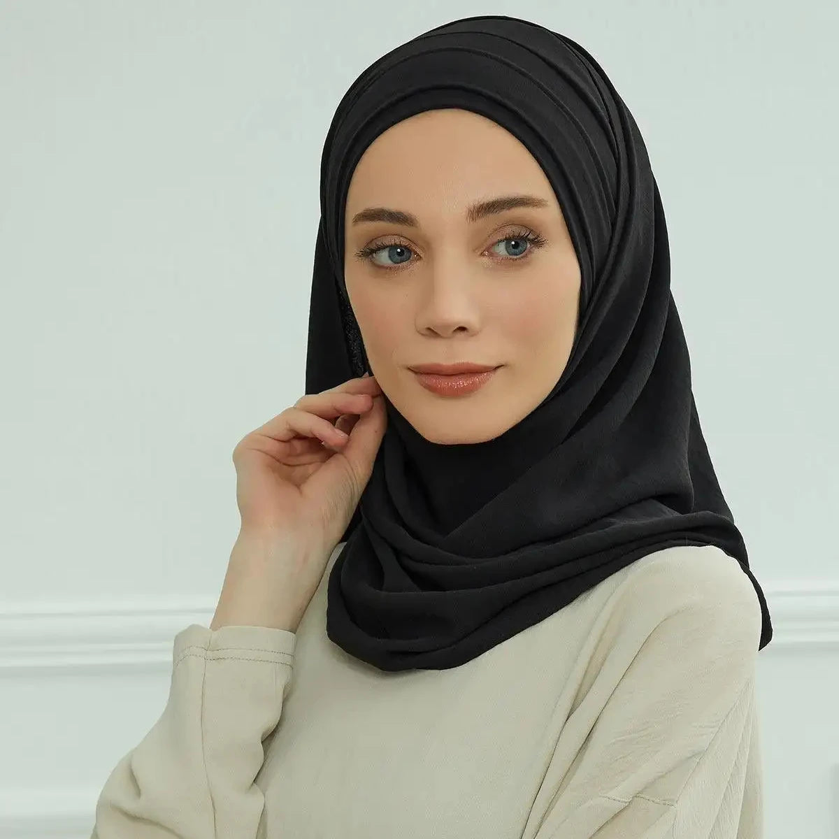 2024 New Arrival Islamic Pashmina Women Instant Hijab Turkish Headband Turban Hijab for Muslim Women
