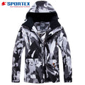 Wholesale Waterproof Allover Print Men's Ski Jacket Mens Ski Wear Ski Clothes for Men