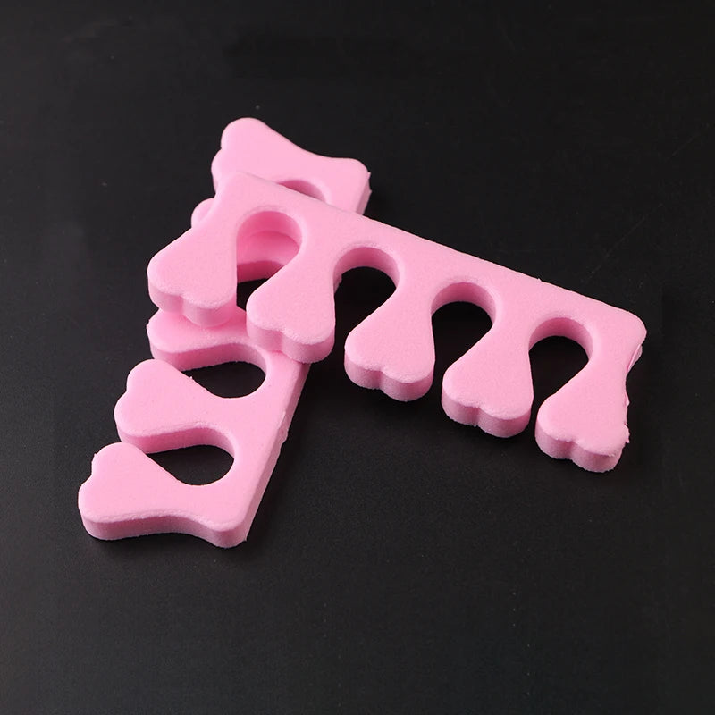 Wholesale Premium EVA Gel Nail Polish Protectors 5 Colors Cheaper Pedicure Care Tool Toe Separators for Beauty Care