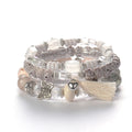 3pcs/set Y2K New Bohemian Vintage Butterfly Tassel Couple Beaded Bracelet Set for Gift Wholesale