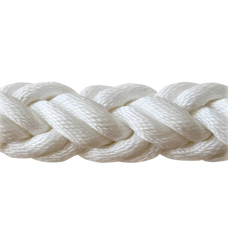 48mm Polyester Rope 8 Strand Marine Rope for Mooring Ship and Berthing Vessel Docking Boat PP Danline Marine Rope UV Protection