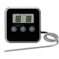 Digital Wireless Kitchen Thermometer Stainless Steel Probe Mini Portable BBQ Oven Thermometer