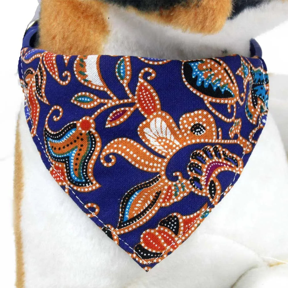 Red Cotton Pet Bib Cat Collar Pet Bandana Dog Drool Scarf Cute Birthday Dog Collar Scarf