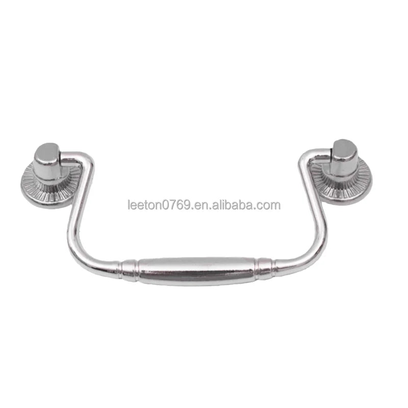 Stock Supply Box Accessories 100 X 49mm Good Quality Shiny Gold Metal Handle for Jewelry Boxes