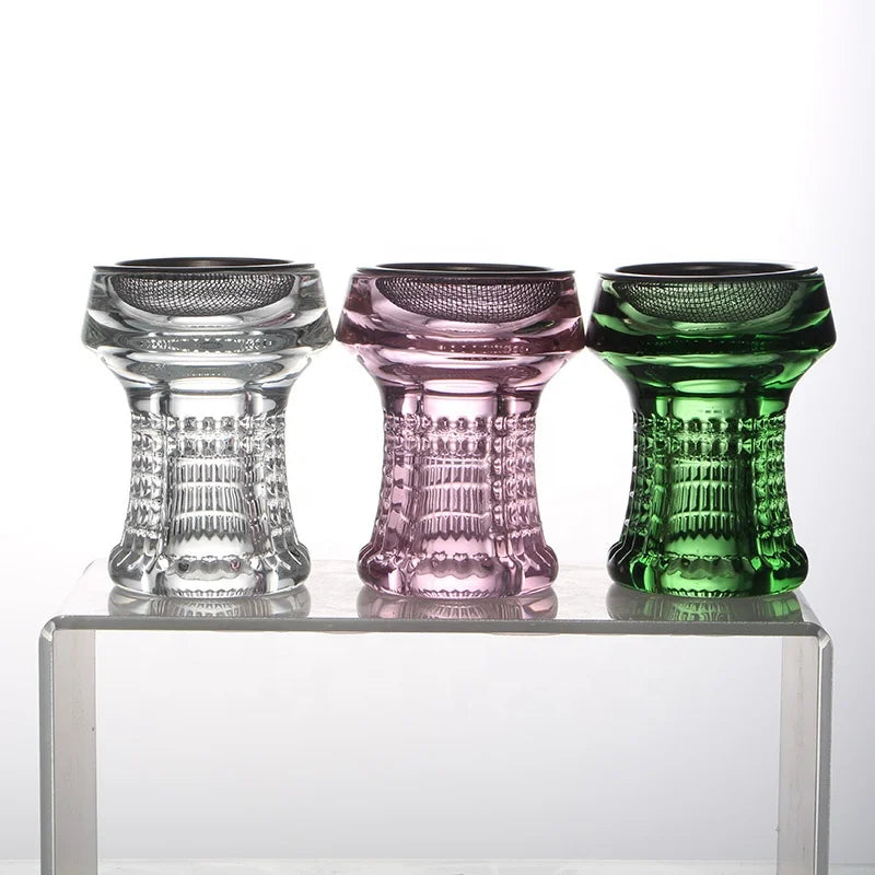 Glass Hookah Bowl With Tobacco Infuser Net Narguile Chicha Shisha Bowl High Quality Hookah Head Accessories