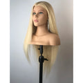 Long Straight Full Shoulder Manikin Dummy Doll Human Hair Mannequin Head for Styling & Training for Braiding Practice & Modeling