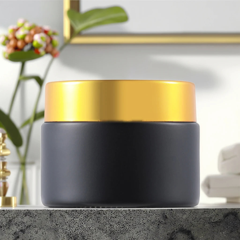 Customizable Color 50g-500g Glass Jar Skin Care Eye Mask Bottle Mask Cream Bottle sealed Jar