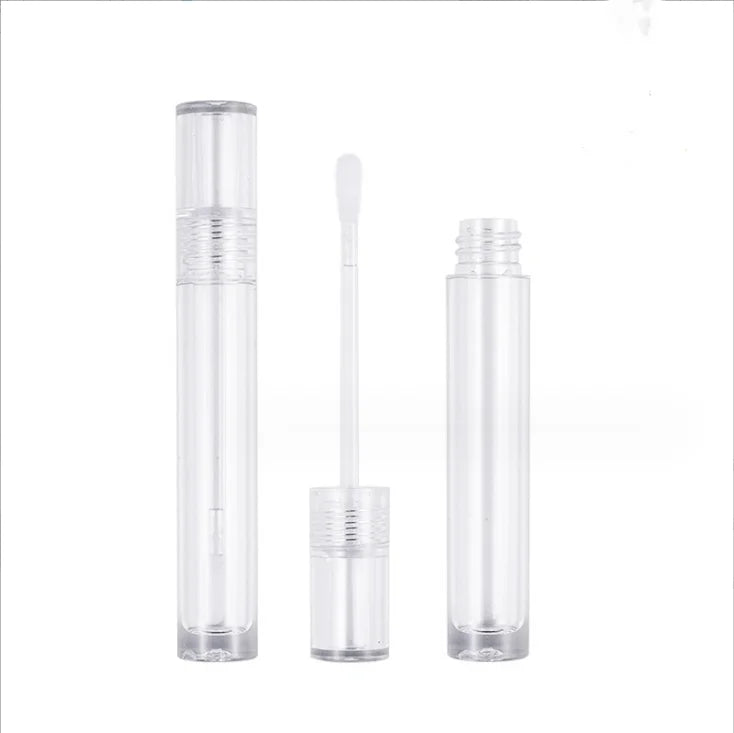4ml Transparent Circular Lip Glazed Tube Package Lip Gloss Tube  Cosmetic Packaging Materials