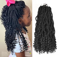 12 Inch Wavy Senegalese Twist Crochet Hair Pre-Twisted Braids with Wavy Ends Synthetic Hair Extension for Black Women