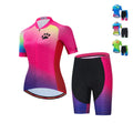 Women's Short Sleeve Cycling Jersey Sets Breathable Sportswear for Summer MTB Bike Rides Custom OEM Bicycle Uniforms
